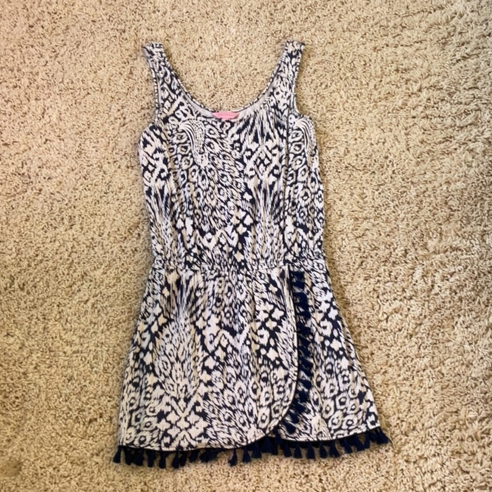Lilly Pulitzer Sleeveless Patterned skirt romper